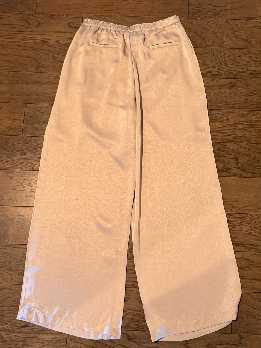 bohme Taupe Satin Wide-Leg Pants - Picture 7 of 7